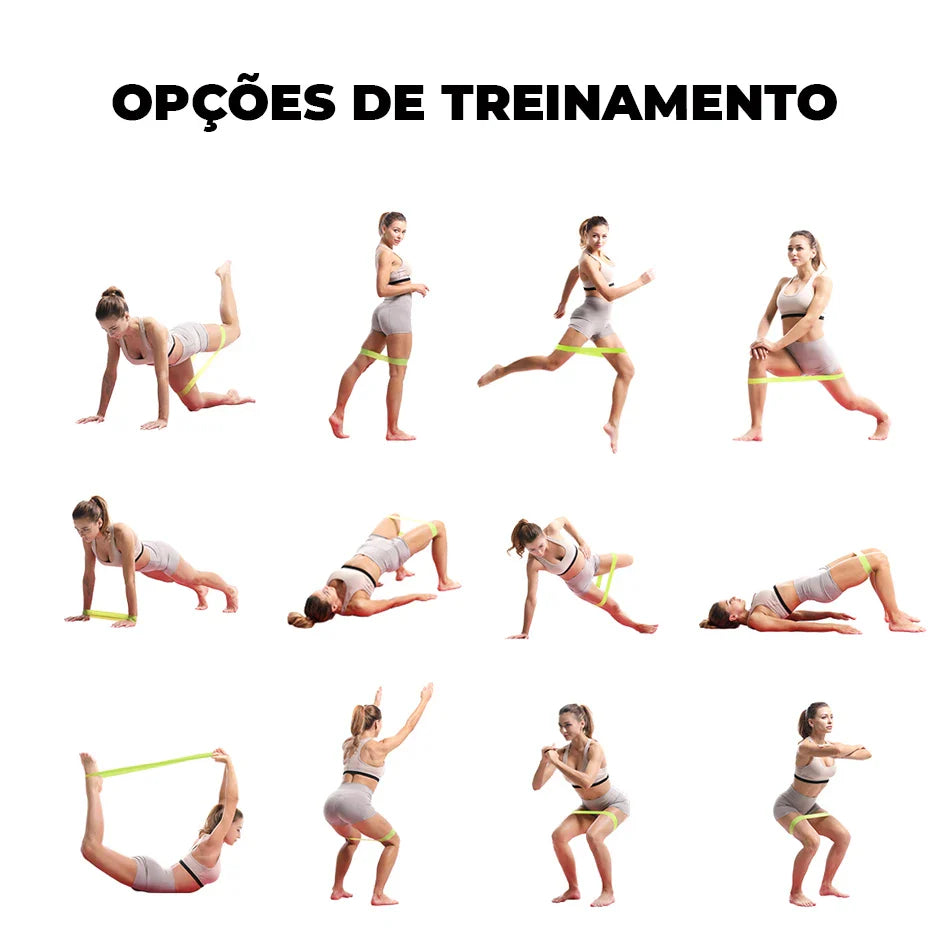 Fita Elástica de Resistência para Exercícios Físicos